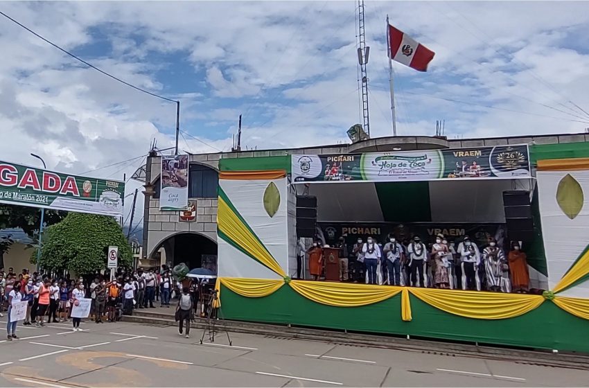  Apertura del Festival Internacional de la Hoja de Coca y XXVI Aniversario del Distrito de Pichari.