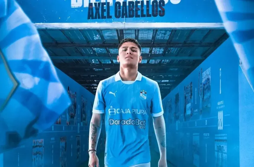  Sporting Cristal presentó a Axel Cabellos como nuevo refuerzo para la temporada 2025