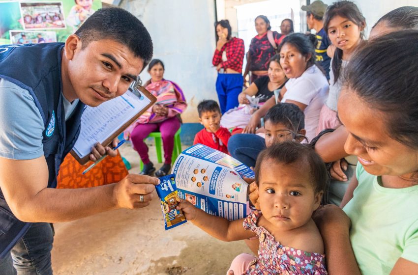 Proyecto Nutrición Entrega Galletas Ricos En Hierro (Nutri H) En Ccatun Rumi Y Nuevo Progreso