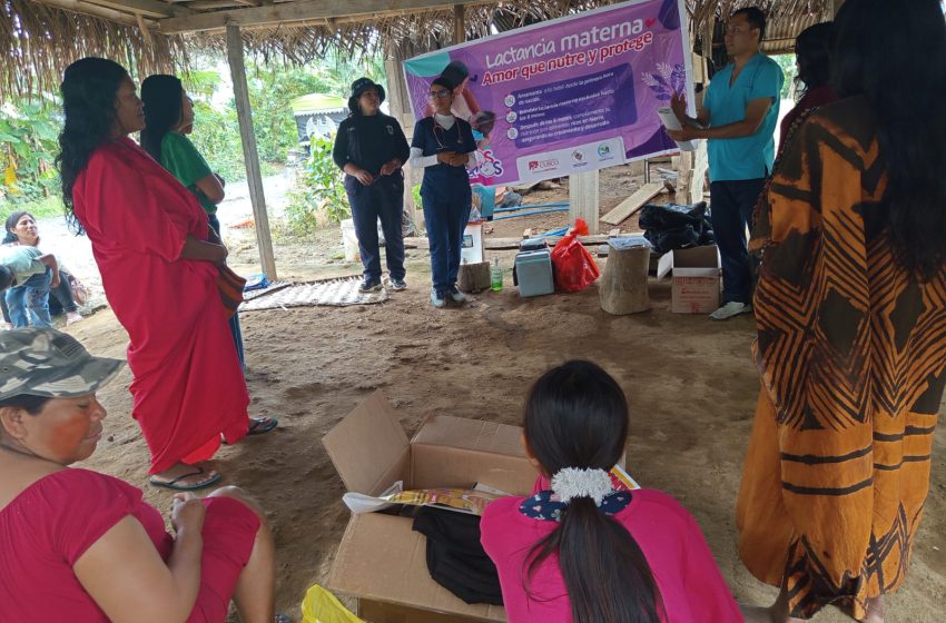 Personal del Puesto de Salud Quisto Central visitó la Comunidad Nativa de Unión Veshirianshi